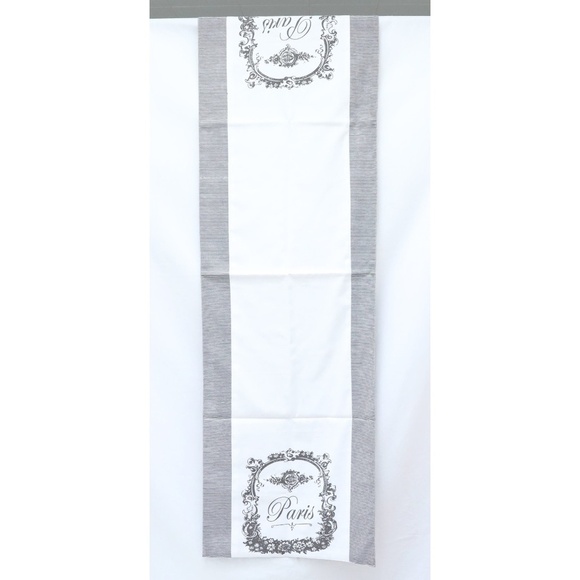 Paris table runner fabric vintage print dinner serving home decor cottagecore - Picture 1 of 7